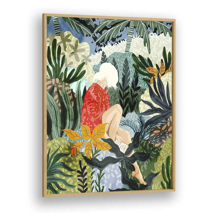 Vibrant illustration from THE DISTRACTED READER, PORTRAITS collection by Uma Gokhale, capturing creativity and inspiration.