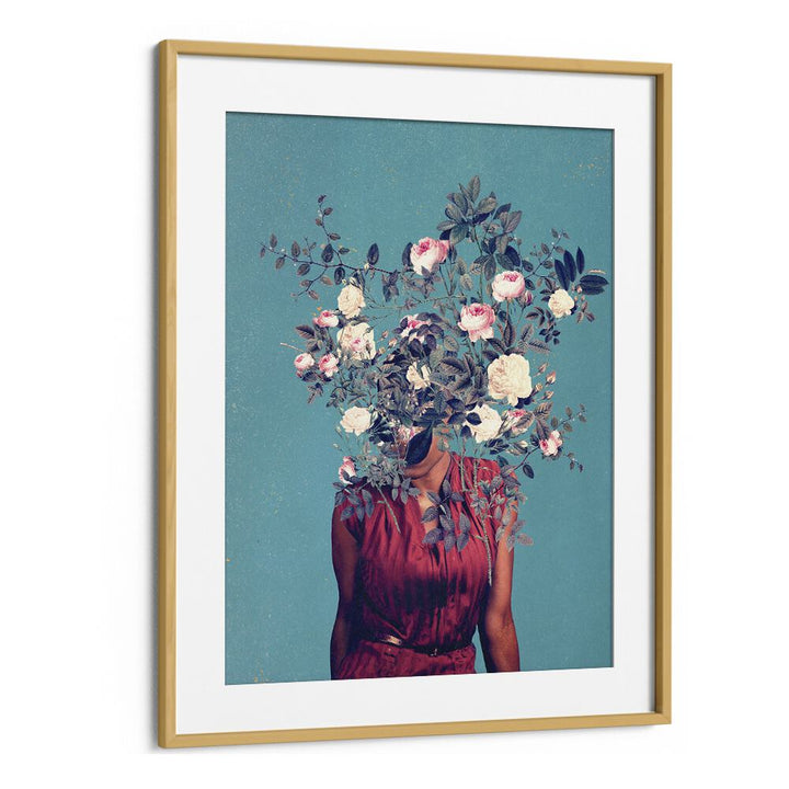 Stunning "THE FIRST NOON , SURREAL ART PRINTS" by Frank Moth, featuring floral elements in a captivating design.