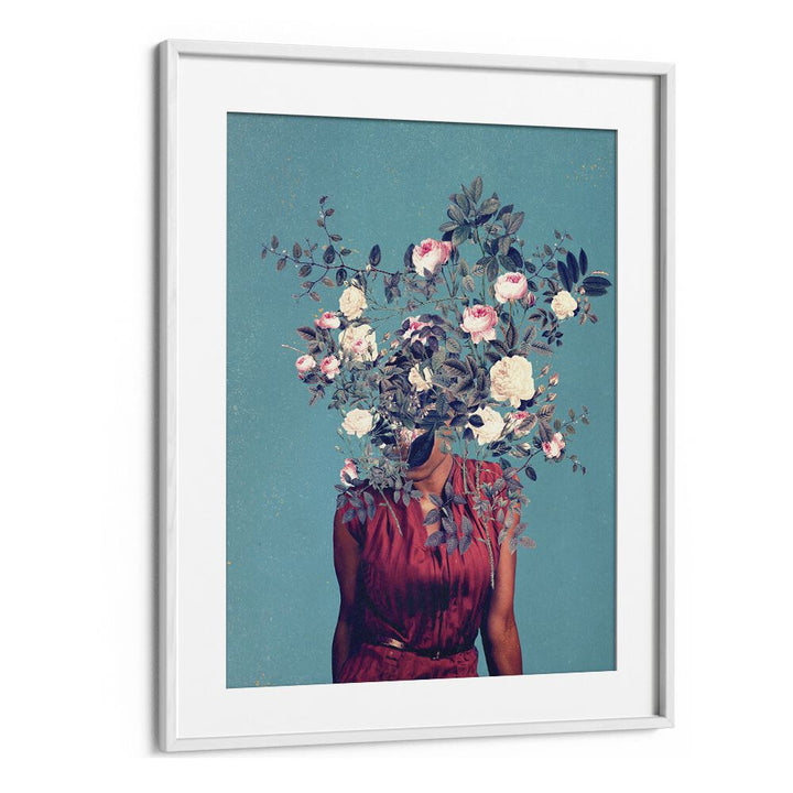 Surreal art print "The First Noon, Surreal Art Prints" by Frank Moth features a floral, dreamlike composition.
