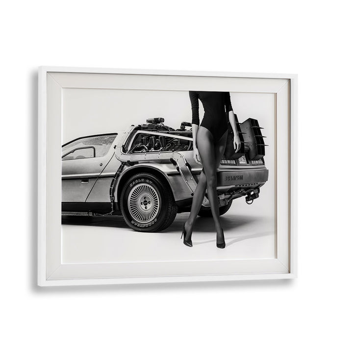 Elegant fine art print, "THE FUTURE IS FEMALE II, PHOTOGRAPHY PRINTS" by David Drake, framed in white with a modern aesthetic.