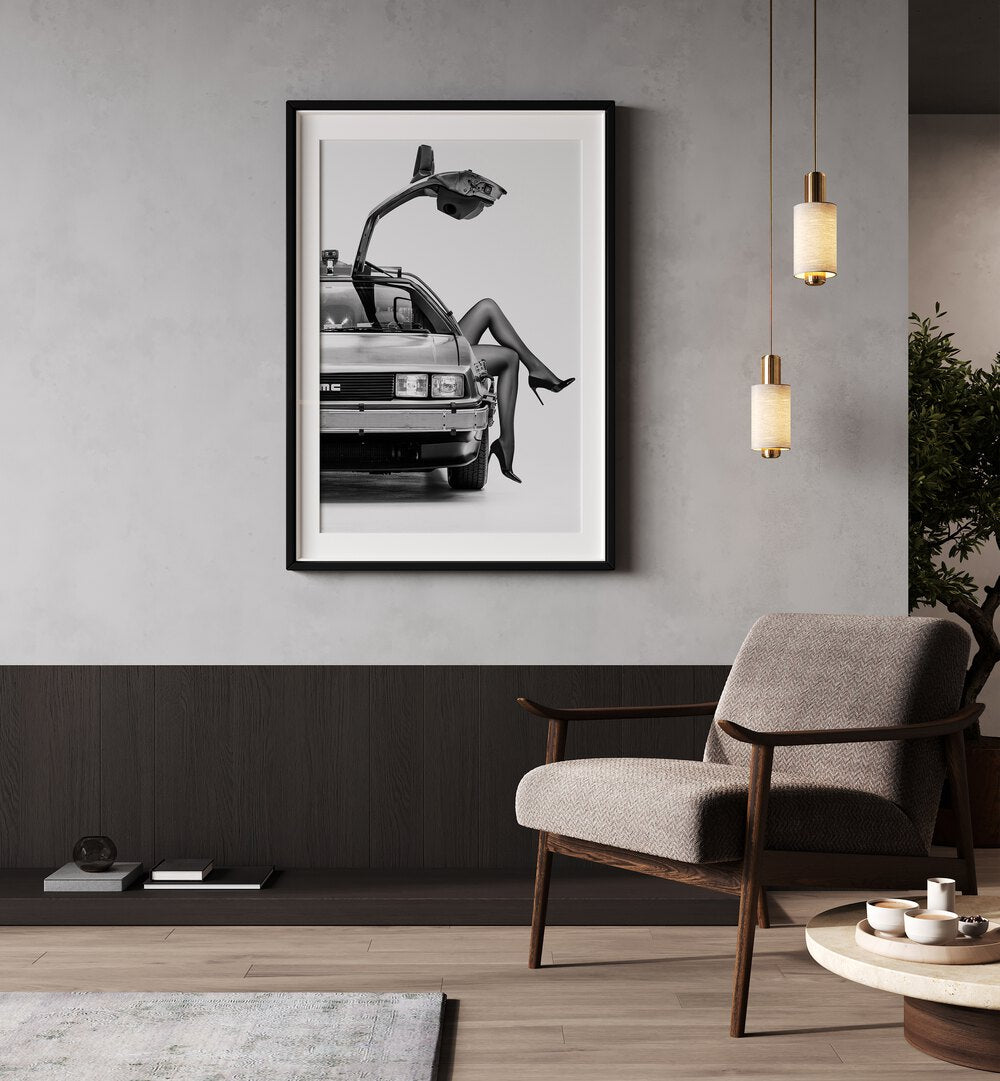 Stylish wall art featuring "THE FUTURE IS FEMALE I , CAR POSTERS" by David Drake, celebrating modern artistry.