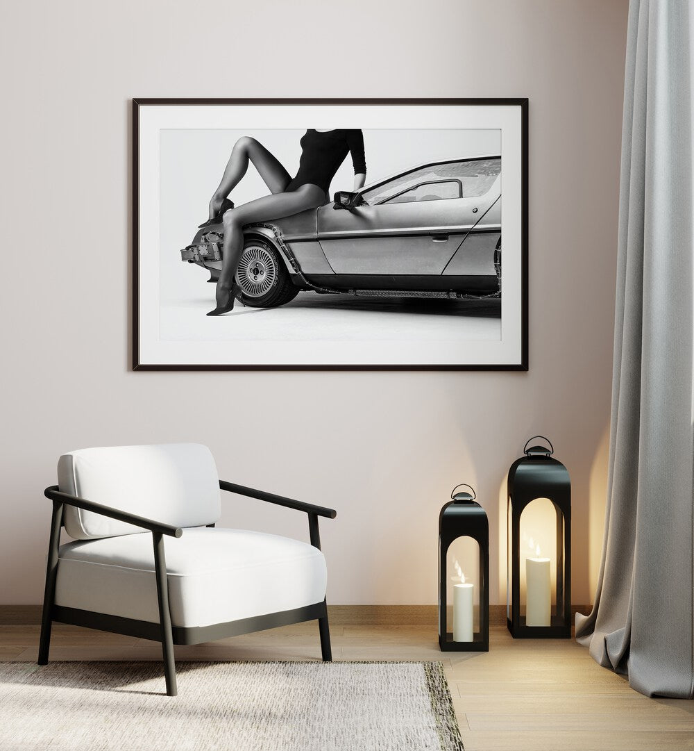 Stylish black and white art print, "THE FUTURE IS FEMALE PART III, PHOTOGRAPHY PRINTS" by David Drake, showcasing modern fashion.