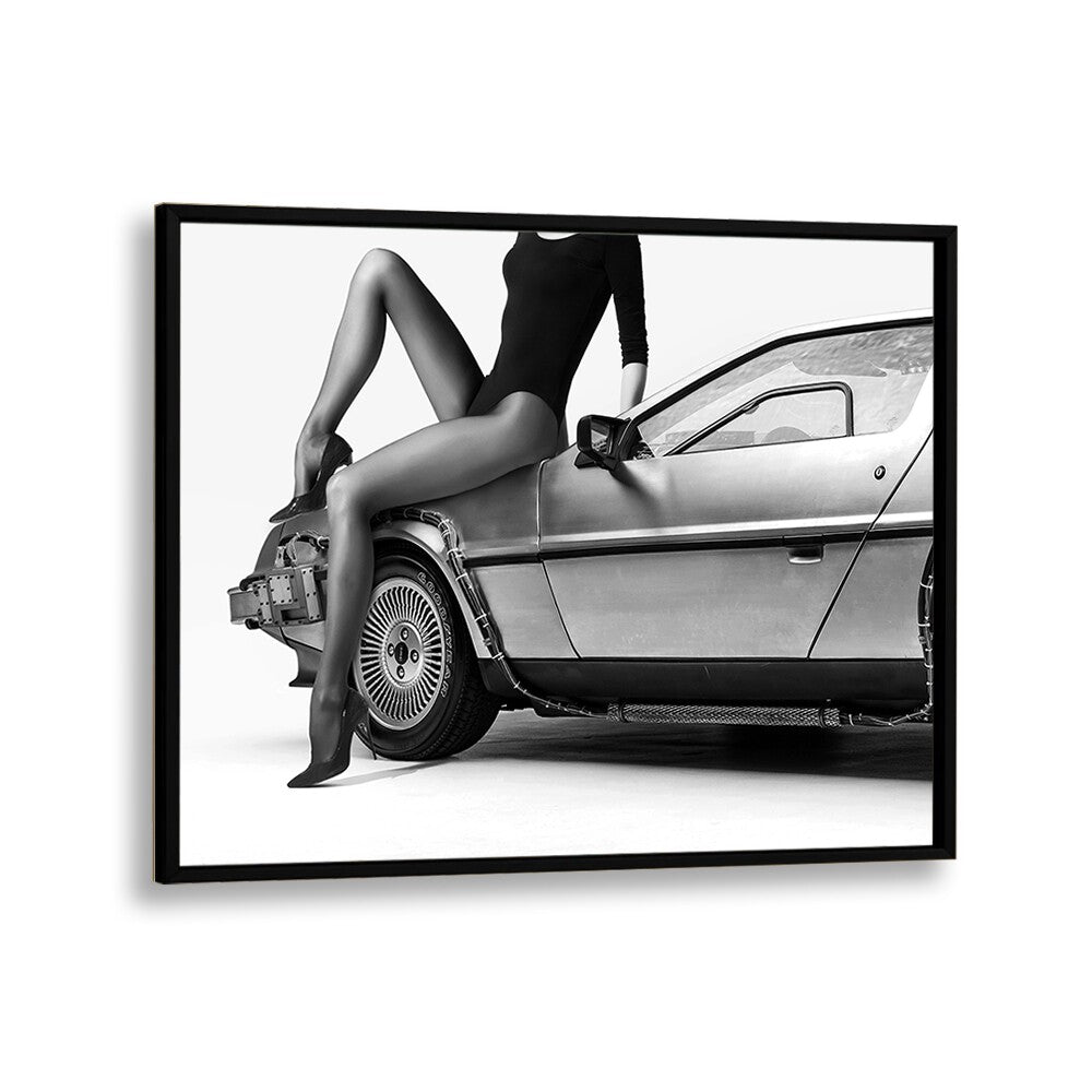 Striking fashion art blend in "THE FUTURE IS FEMALE PART III, PHOTOGRAPHY PRINTS" by David Drake, framed for elegance.