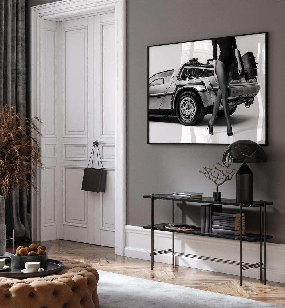 Elegant display of "THE FUTURE IS FEMALE II, PHOTOGRAPHY PRINTS" by David Drake in a modern interior setting.