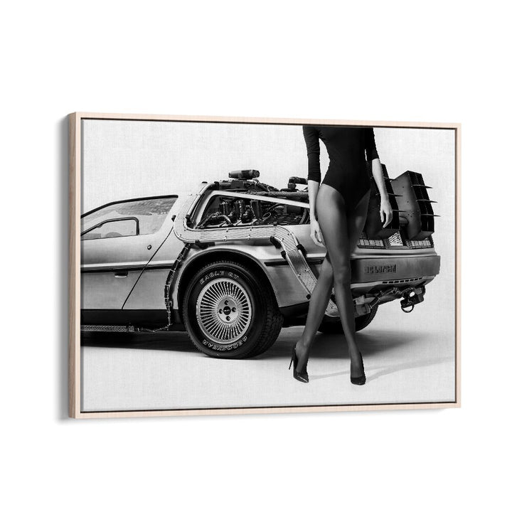 Stylish fine art print, "THE FUTURE IS FEMALE II," by David Drake, showcasing fashion and automotive themes.