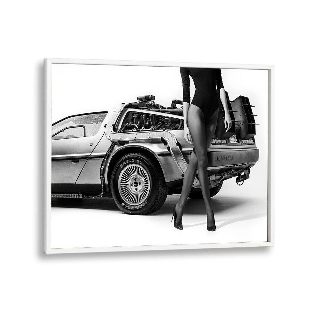 Stunning fine art photography print, "THE FUTURE IS FEMALE II," showcases elegance and style with a retro vibe.