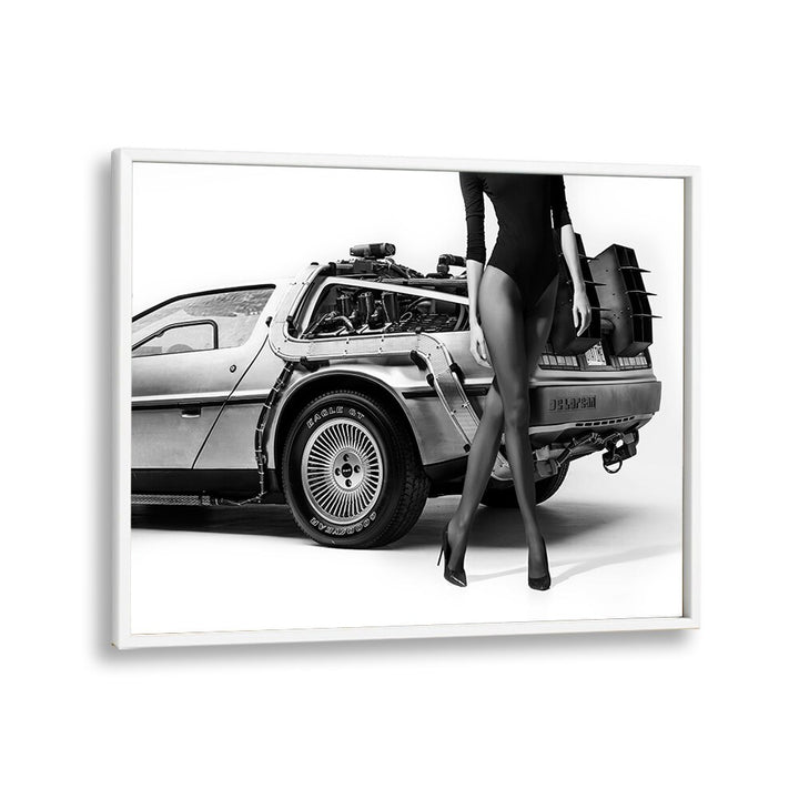 Stunning fine art photography print, "THE FUTURE IS FEMALE II," showcases elegance and style with a retro vibe.