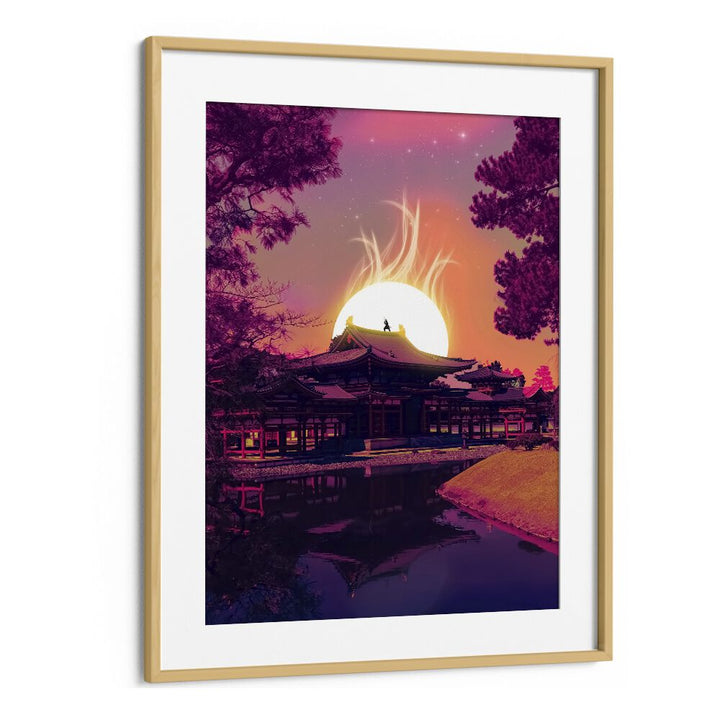 Captivating "The Last Samurai, Surreal Art Prints" by Ritvik Takkar, framed artwork enhancing any room's ambiance.