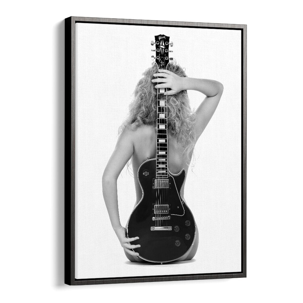 Stunning black and white fine art print featuring "The Les Paul" by David Drake, perfect for any photography prints collection.
