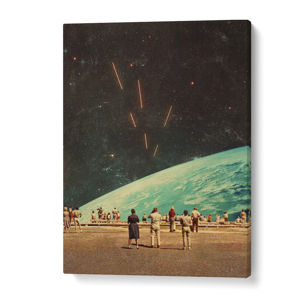 Surreal art print "THE OTHERS, FANTASY" by Frank Moth captivates with otherworldly cosmic scenes. Perfect for any space.