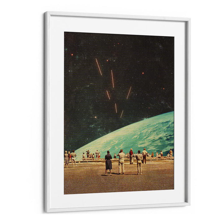 Surreal art print "THE OTHERS, FANTASY" by Frank Moth, showcasing a cosmic landscape and intriguing figures.