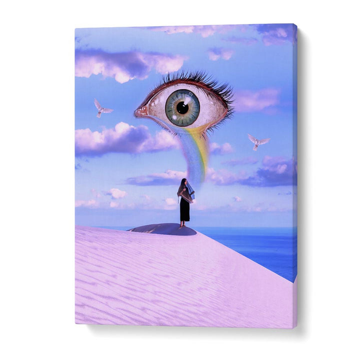 Explore THE PROPHETEES, SURREAL ART PRINTS, showcasing a dreamlike scene by Ritvik Takkar on premium canvas.