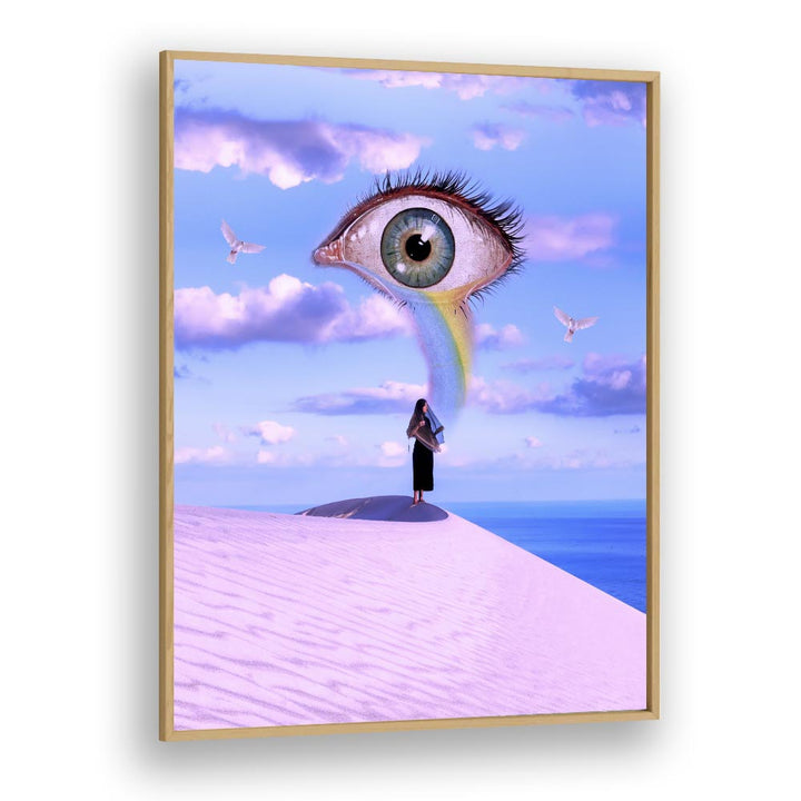 Surreal art print "The Prophetees" by Ritvik Takkar, showcasing a dreamlike landscape and captivating imagery.