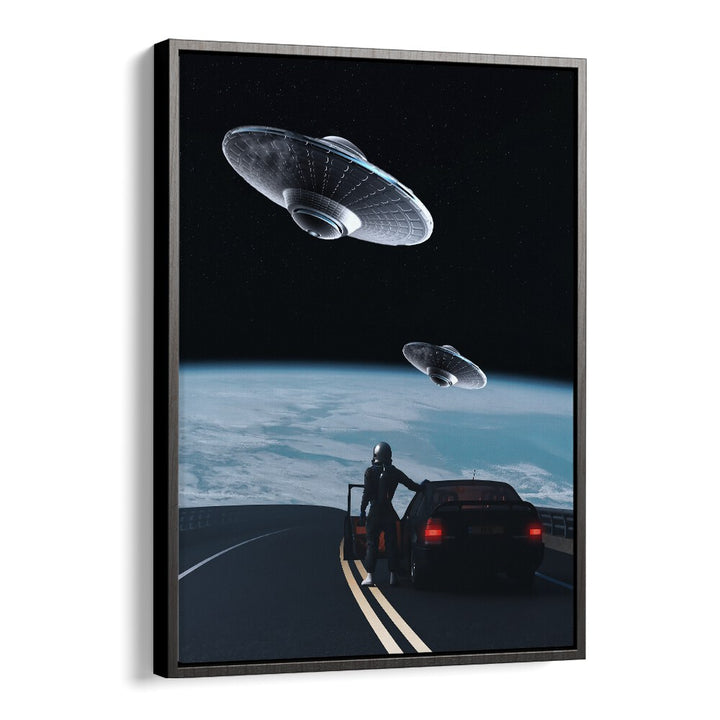 Capture the intrigue of space with THE RESCUE, SURREAL ART PRINTS by Ritvik Takkar, perfect for modern art lovers.