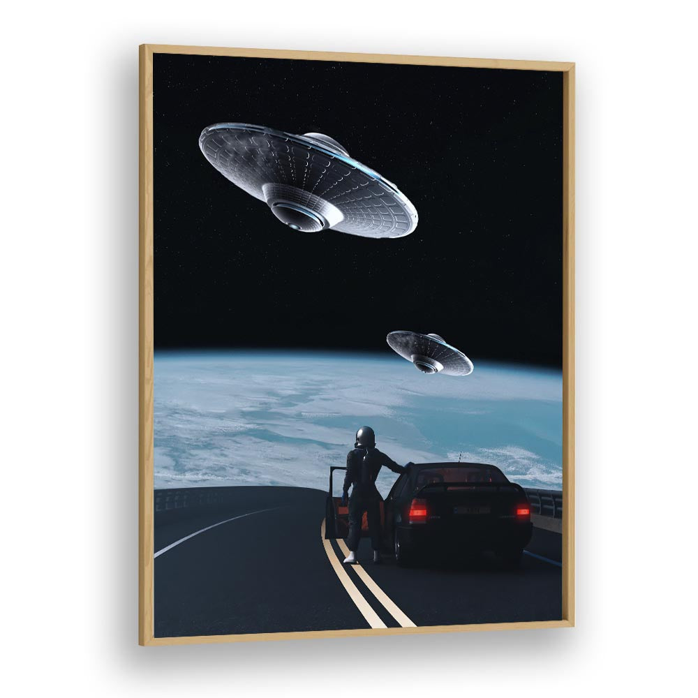 Explore "THE RESCUE, SURREAL ART PRINTS" by Ritvik Takkar, blending imagination and surrealism in a striking design.