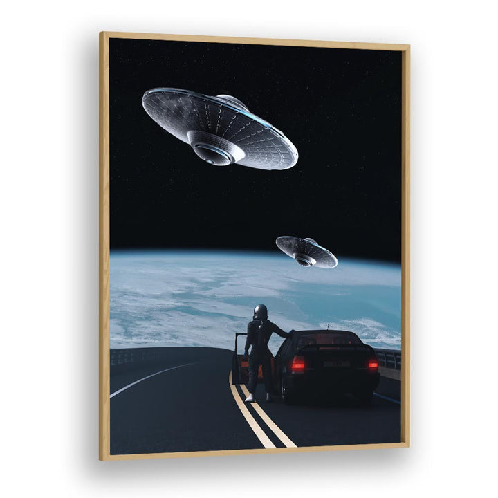 Explore "THE RESCUE, SURREAL ART PRINTS" by Ritvik Takkar, blending imagination and surrealism in a striking design.