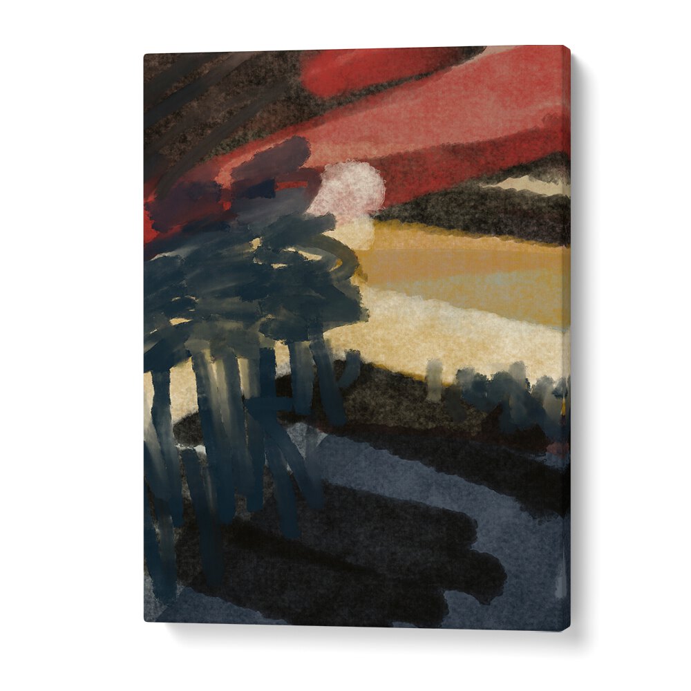 Experience "THE ROMANCE OF NIGHT, ABSTRACT PAINTINGS" by Nilesh Kulkarni, showcasing captivating colors and textures.