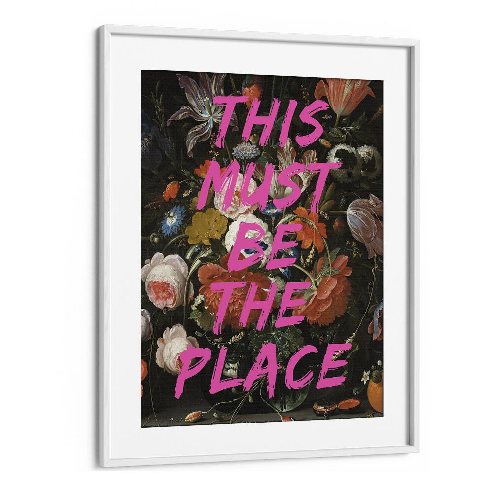 Stylishly framed, THIS MUST BE A PLACE, ALTERED ART PRINTS by The Art Concept enhances any space beautifully.