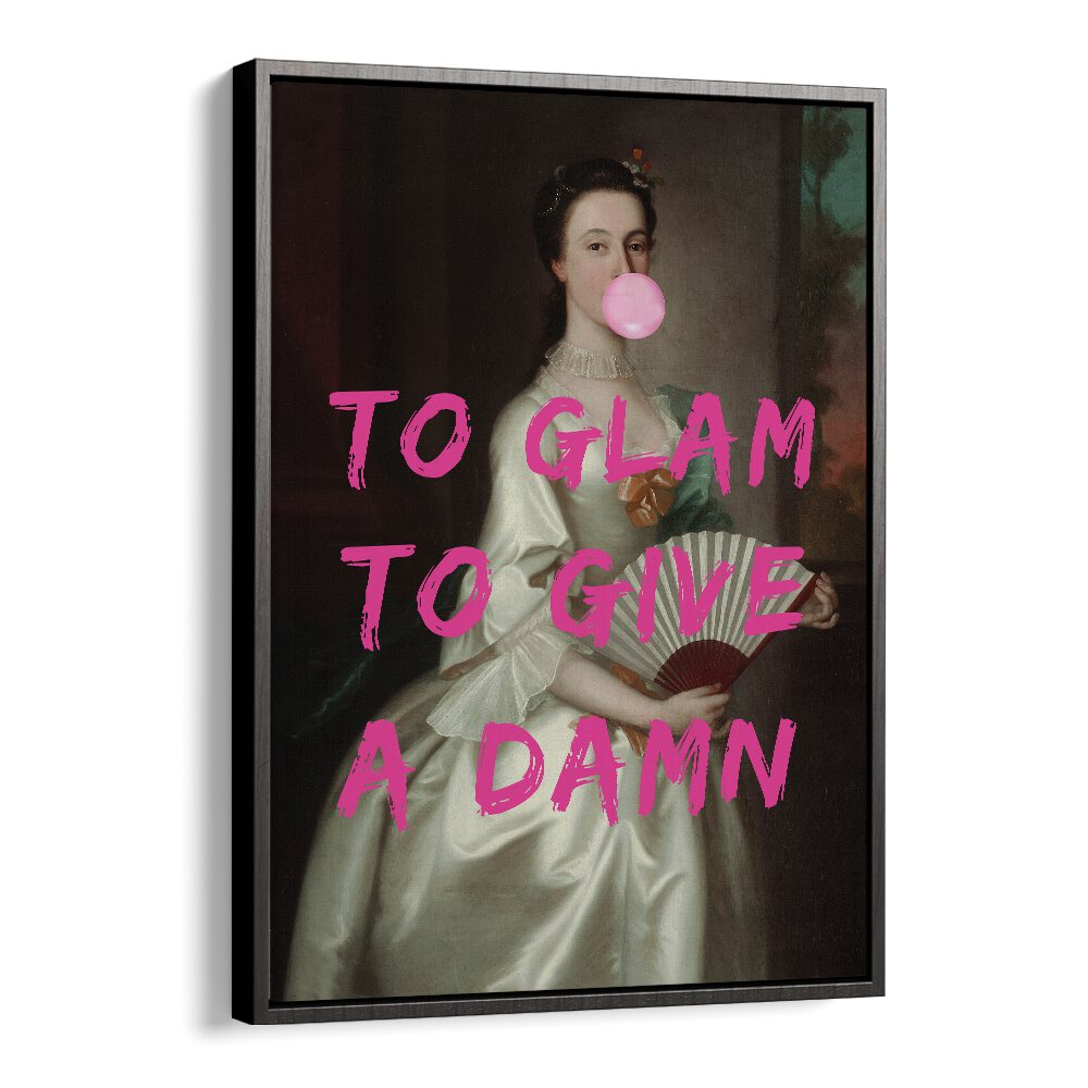 Transform your decor with TO GLAM, ALTERED ART PRINTS featuring a playful classic design by The Art Concept.