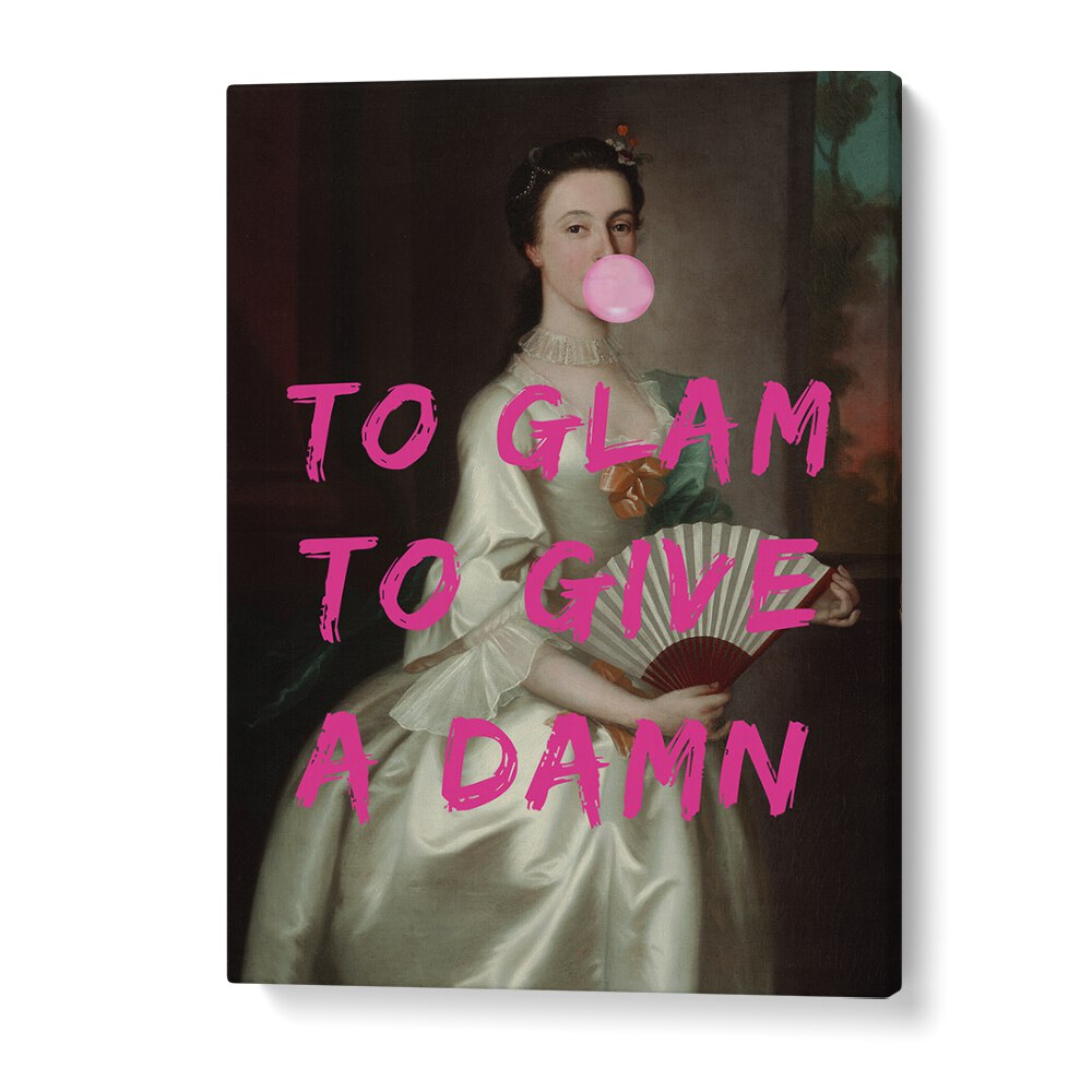 Bold and vibrant TO GLAM, ALTERED ART PRINTS featuring classic portrait with modern twist for stylish home decor.