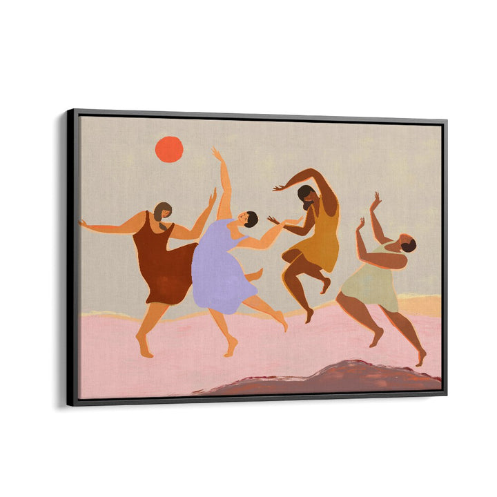 Vibrant "Together, Portraits" artwork by Arty Guava, showcasing joyful figures celebrating connection and unity.