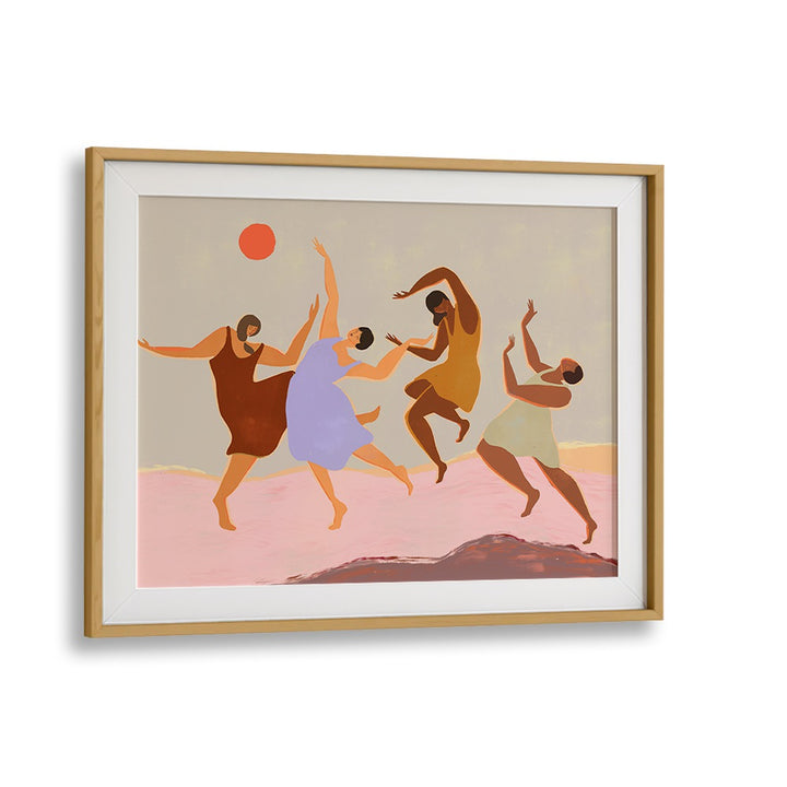 Colorful wall art titled "Together, Portraits" by Arty Guava, showcasing joyful figures dancing in harmony.