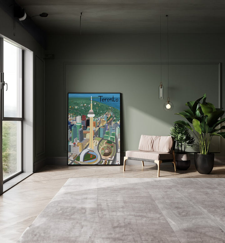 Vibrant TORONTO, TRAVEL POSTERS by Carla Daly showcase the city's charm and stunning landscapes in stylish decor.