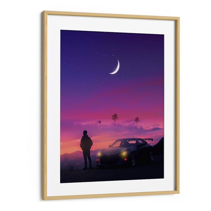 "TRANQUIL VIEW, SURREAL ART PRINTS by Ritvik Takkar captures a dreamy landscape, perfect for any art lover's space."