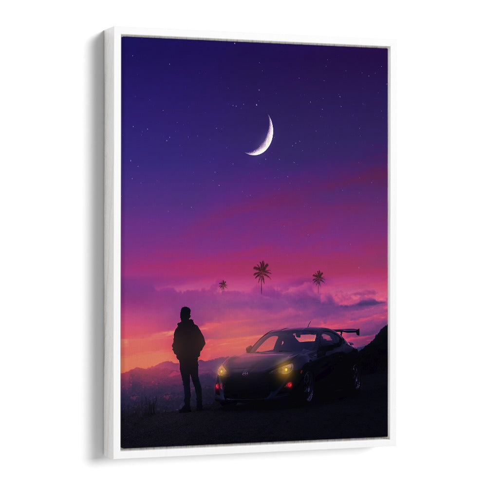 Transform your space with TRANQUIL VIEW, SURREAL ART PRINTS by Ritvik Takkar, featuring vibrant colors and dreamlike scenes.