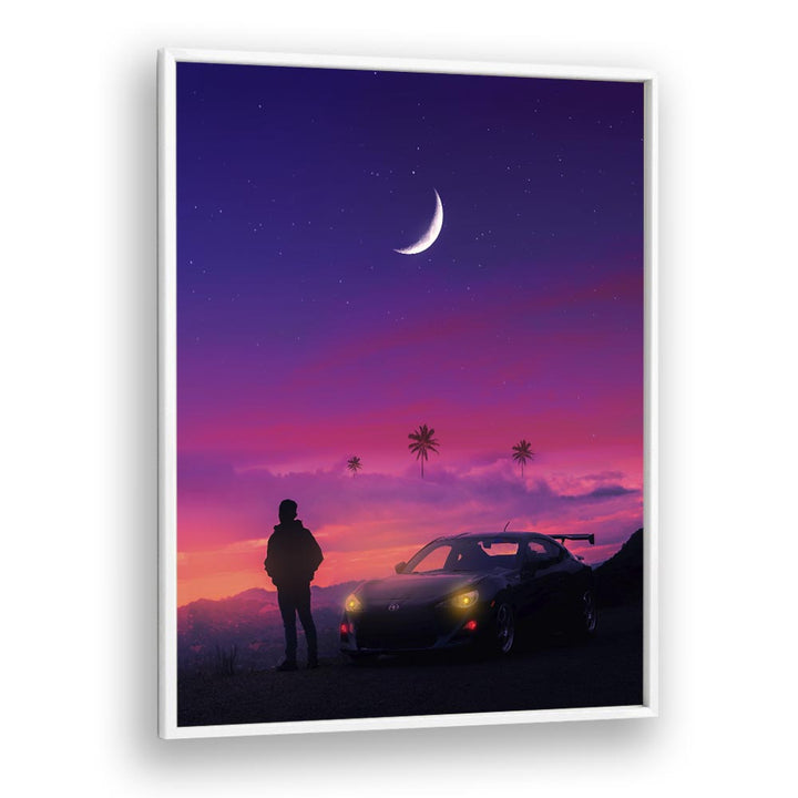Tranquil View, Surreal Art Prints by Ritvik Takkar captures serene beauty in a vibrant, dreamy landscape.