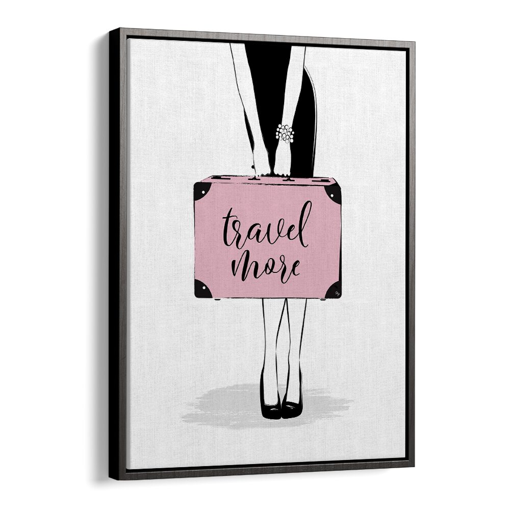 Stylish TRAVEL MORE, FASHION POSTERS by Martina, perfect for adding elegance to your space and inspiring wanderlust.