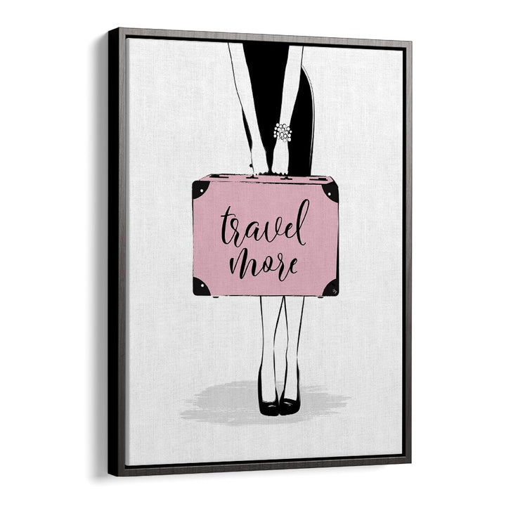 Stylish TRAVEL MORE, FASHION POSTERS by Martina, perfect for adding elegance to your space and inspiring wanderlust.