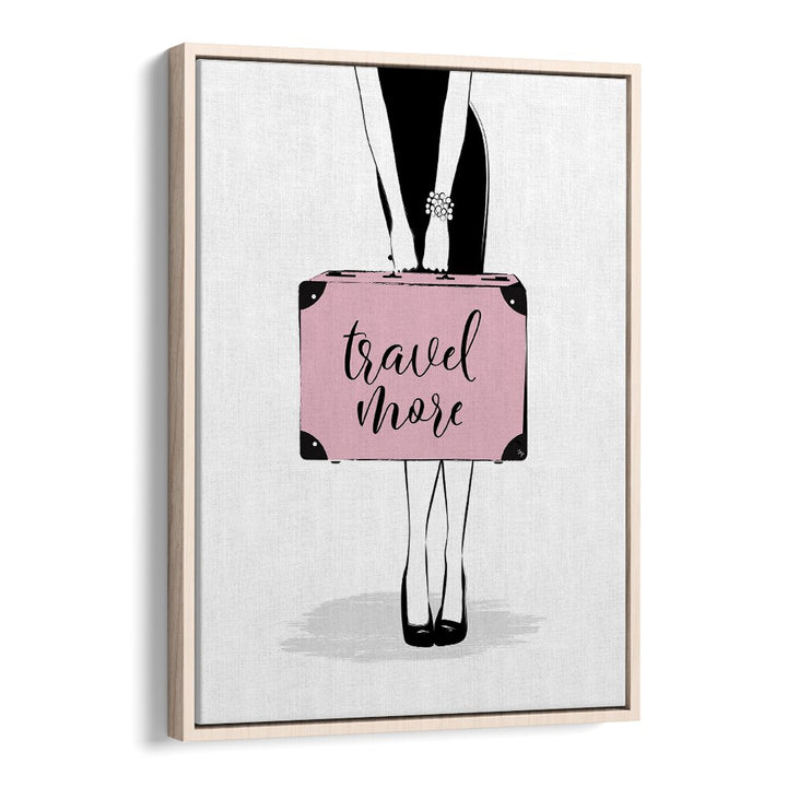Stylish TRAVEL MORE fashion poster by Martina, showcasing elegance and wanderlust in a chic design. Perfect for décor.
