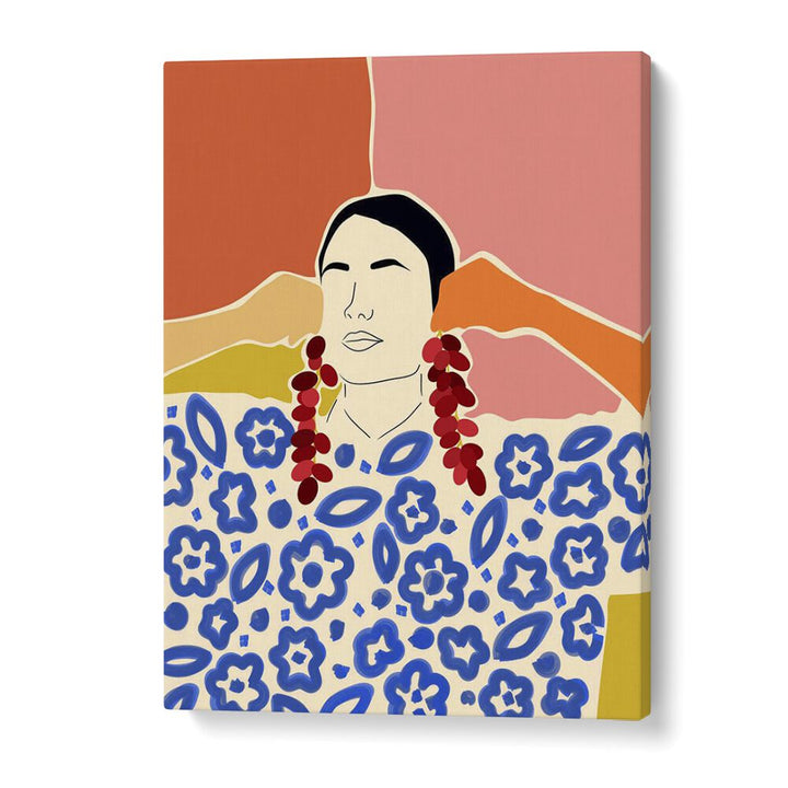 Vibrant woman illustration from TRENDS BY UMA GOKHALE, showcasing modern elegance in PORTRAITS and figurative art.