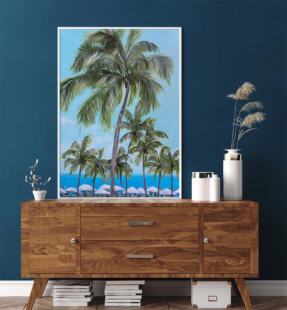 Beautiful TROPICAL PALM TREES II, FLORAL FLOWER PAINTINGS bring nature's charm to your living space. Perfect decor choice!