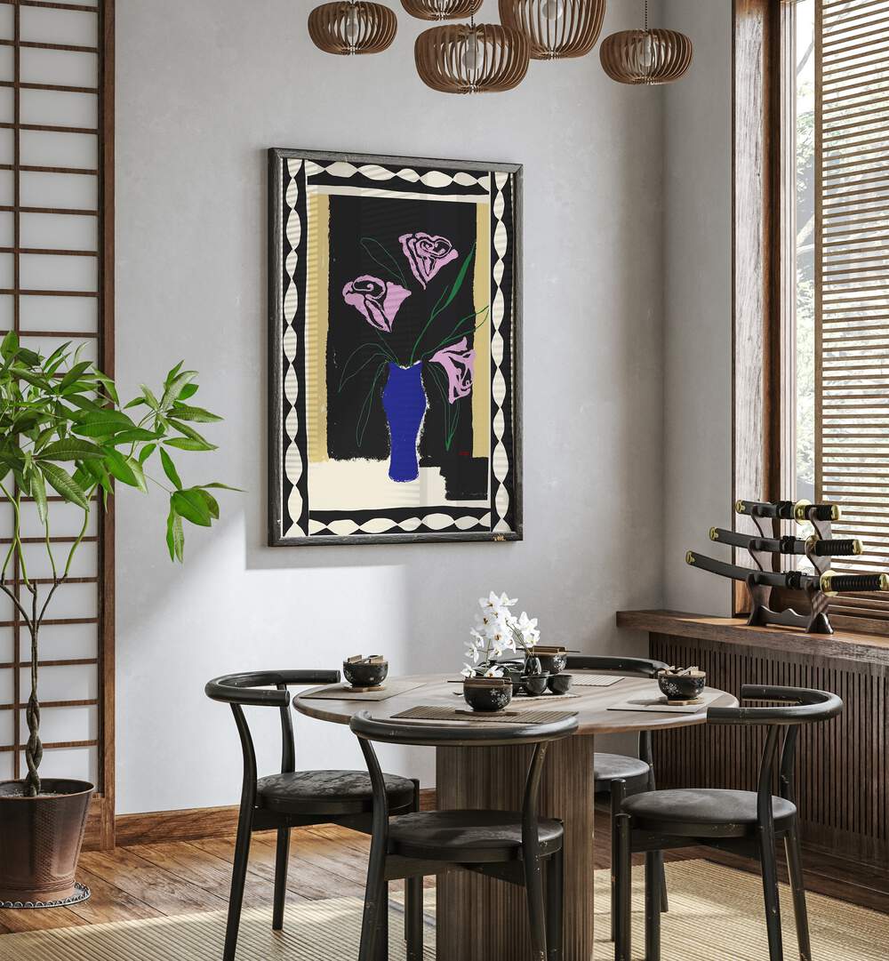 TWO ROSES, FLORAL FLOWER PAINTINGS enhance your space with elegance and tranquility, perfect for any room decor.