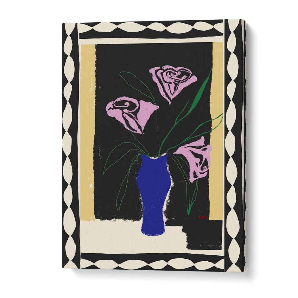 Elegant TWO ROSES, FLORAL FLOWER PAINTINGS enhance your space, adding tranquility and sophistication to any room.