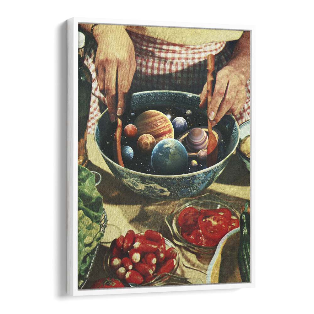 Transform your space with "UNIVERSAL TOSS, SURREAL ART PRINTS" by Vertigo Artography, a stunning blend of art and imagination.