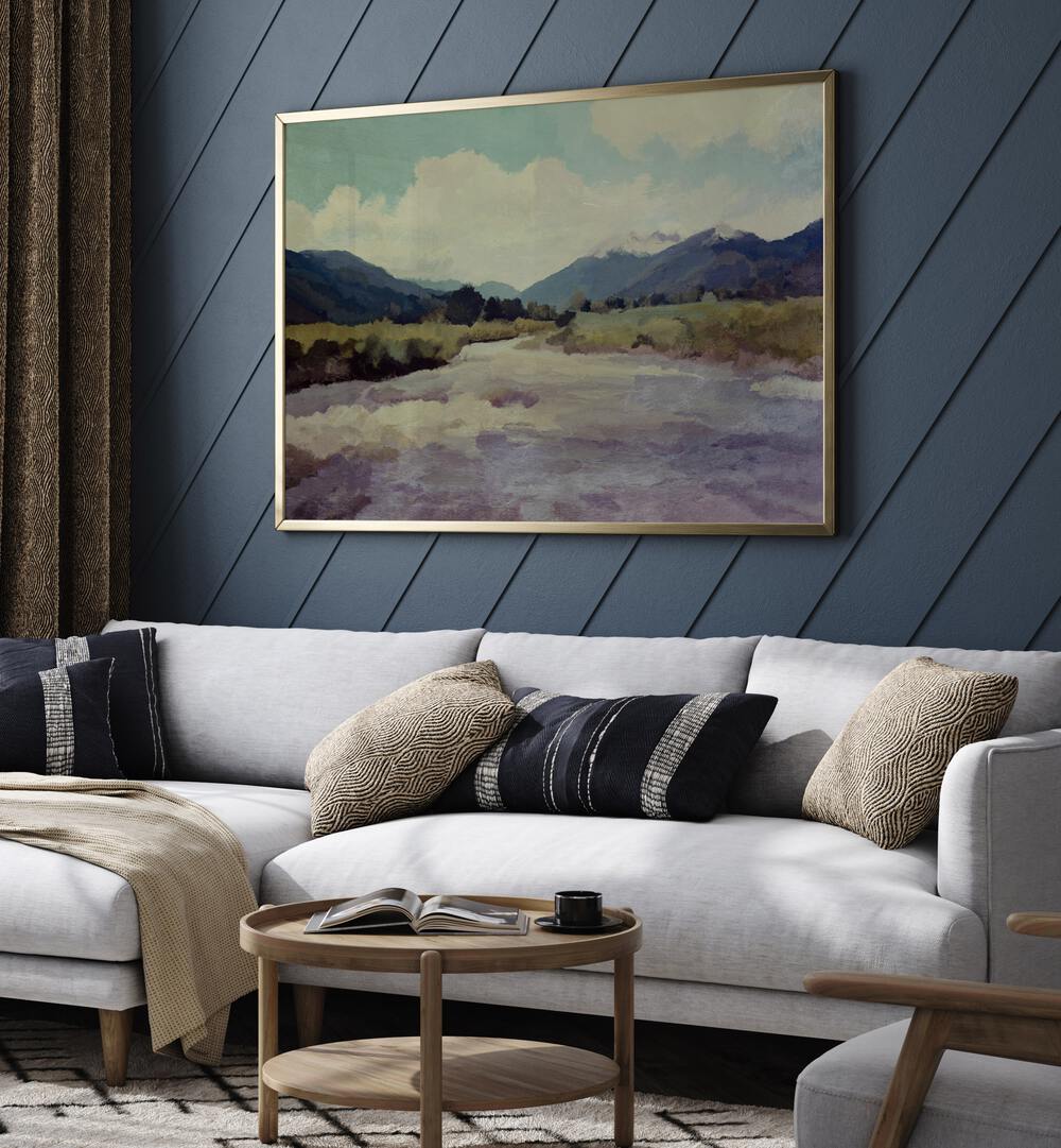 Transform your space with VALLEY RIVER, LANDSCAPE PAINTINGS showcasing serene rivers and lush valleys.