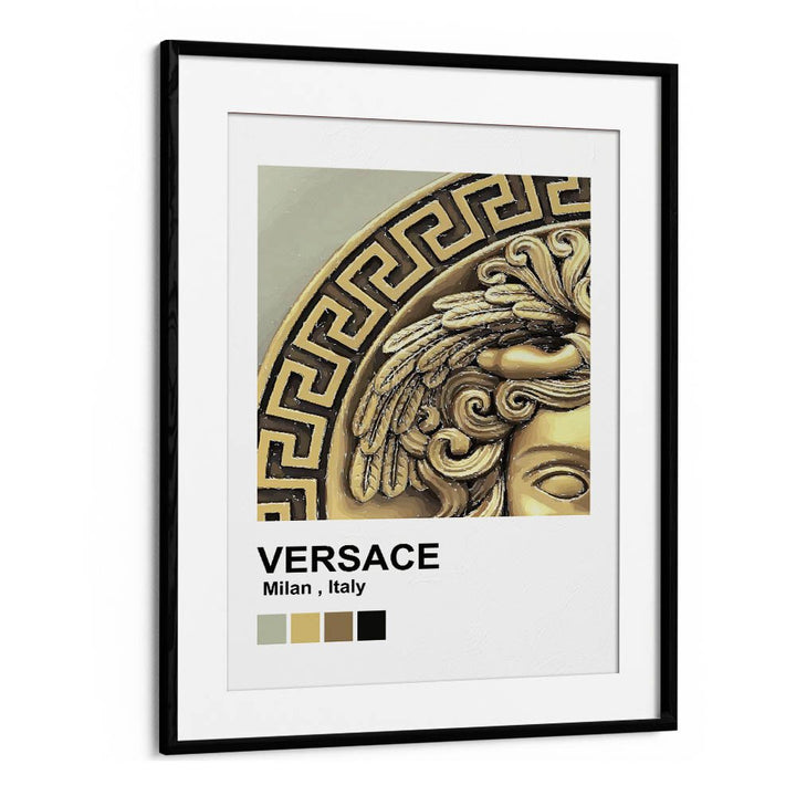 Versace Fashion Art Artwork in Black Frame With Mount