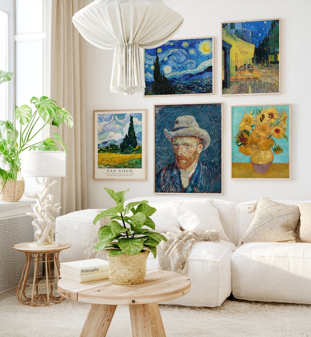 Transform your space with the Vincent van Gogh Gallery Wall, featuring iconic masterpieces for stunning gallery walls.