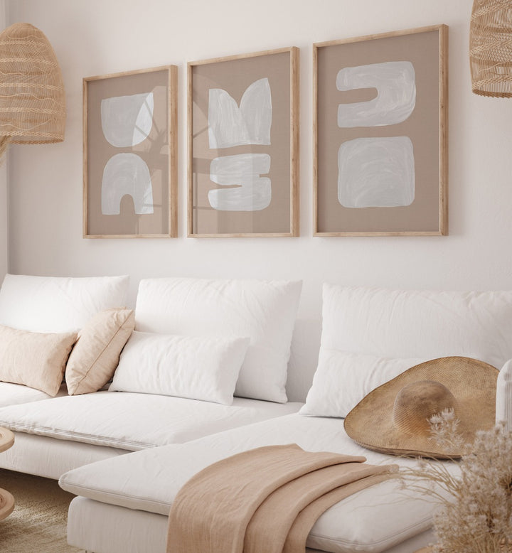 Enhance your decor with the VINTAGE TERRA TRIO SET, SET OF 3 PAINTINGS, showcasing elegant artistry in your space.