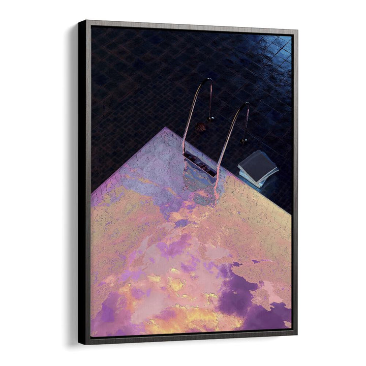 "VAPOR POOL I, SURREAL ART PRINTS by Cosmo Zach showcases a dreamlike pool scene, enhancing your space with surrealism."