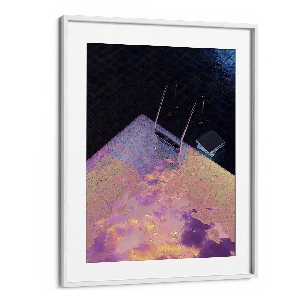 VAPOR POOL I, SURREAL ART PRINTS by Cosmo Zach features an enchanting pool scene that elevates any space.