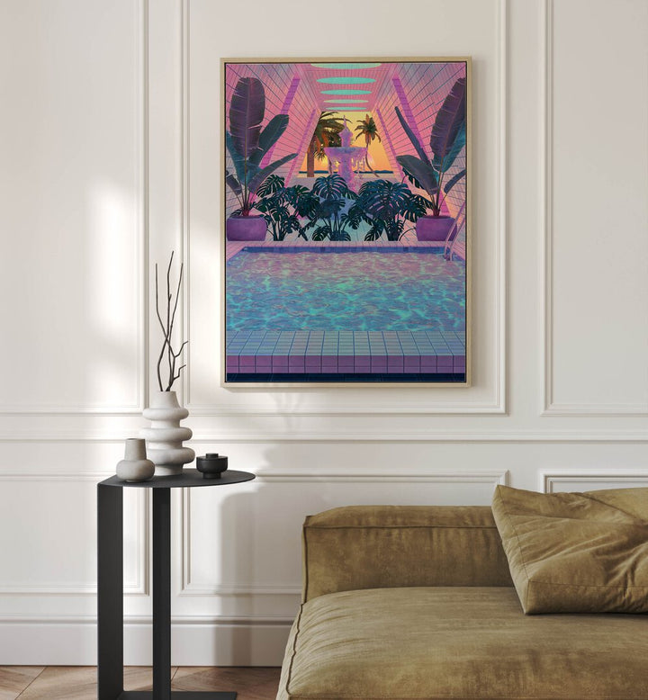 VAPOR POOL III, SURREAL ART PRINTS by Cosmo Zach adds dreamlike elegance to any space with its stunning visuals.