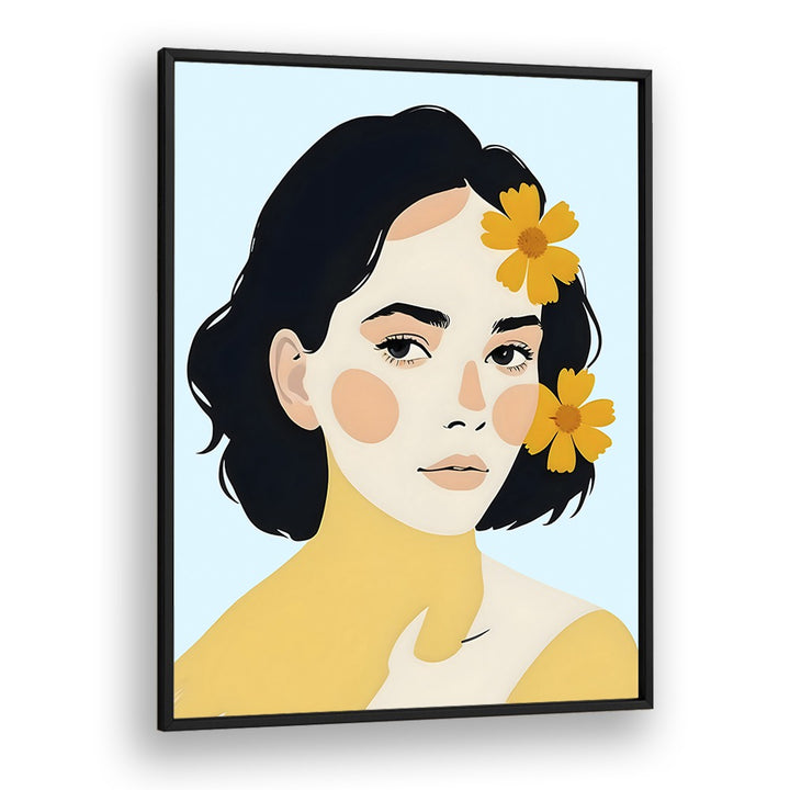 Vibrant Variegated Human, portraits by Uma Gokhale, celebrating diverse beauty in a stylish black frame.