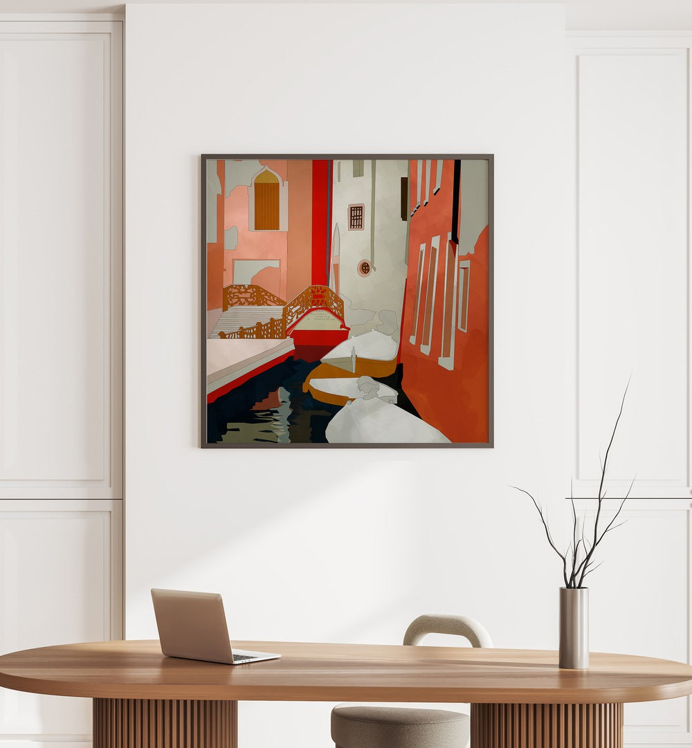 Transform your space with VENEDIG II, LANDSCAPE PAINTINGS by Ana Rut Bre, capturing nature's essence beautifully.