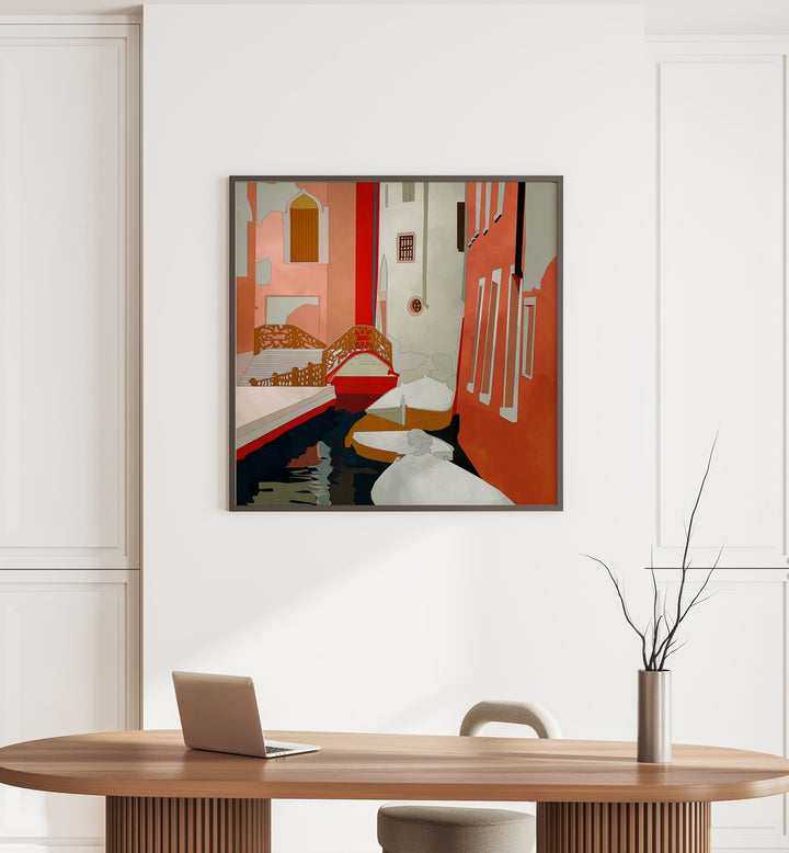 Transform your space with VENEDIG II, LANDSCAPE PAINTINGS by Ana Rut Bre, capturing nature's essence beautifully.
