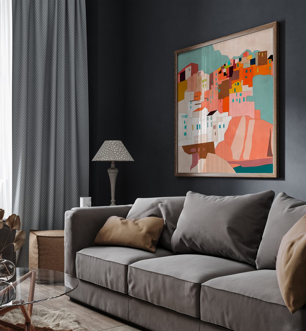 Transform your space with VERNAZA II, LANDSCAPE PAINTINGS by Ana Rut Bre, showcasing vibrant, serene landscapes.