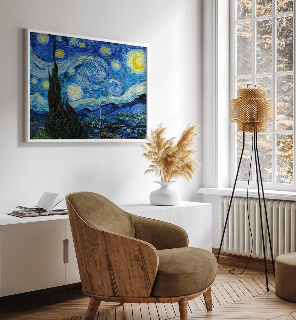 artist x collabs painting - VINCENT VAN GOGH'S THE STARRY NIGHT (1889) VINCENT VAN GOGH PAINTINGS, ARTWORKS BY VINCENT VAN GOGH by Asianmonk